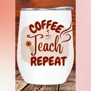 Stemless Wine Cup Glass Tumbler with Lid Travel Mug